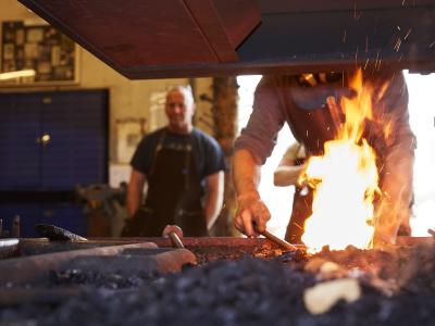 Workshop Damascus Keukenmes Smeden